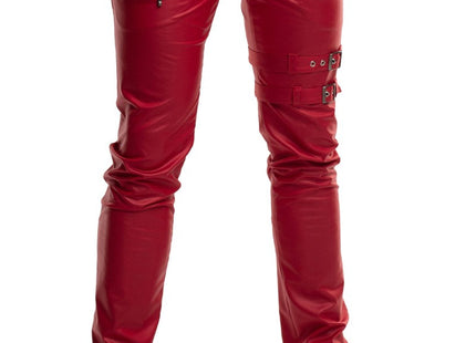 lange Herren Hose RMTommaso002 rot von Regnes Fetish Planet - Herren-Hose