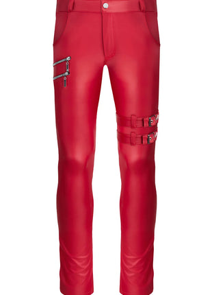 lange Herren Hose RMTommaso002 rot von Regnes Fetish Planet - Herren-Hose