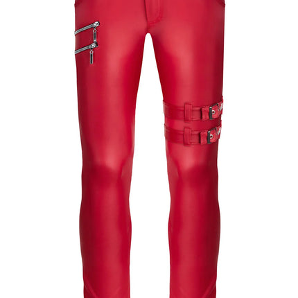 lange Herren Hose RMTommaso002 rot von Regnes Fetish Planet - Herren-Hose