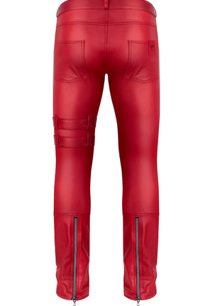 lange Herren Hose RMTommaso002 rot von Regnes Fetish Planet - Herren-Hose