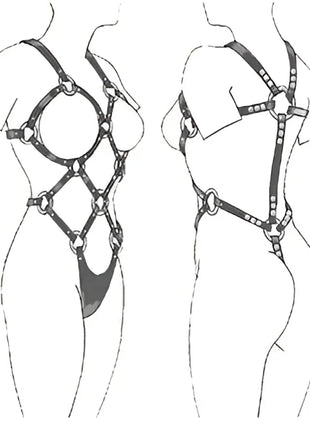 LEATHER BODY - DAMEN MIT MUTIGEM STYLING AUS LEDER - Body