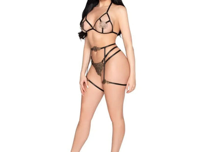 LEG AVENUE - 89364 BH + STRING + HARNESS LUXUS-SET - EINE GRÖSSE