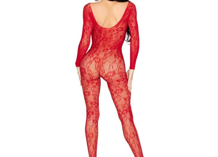 LEG AVENUE - 89366 SPITZEN-DESSOUS-BODYSTOCKING ROT - EINHEITSGRÖSSE
