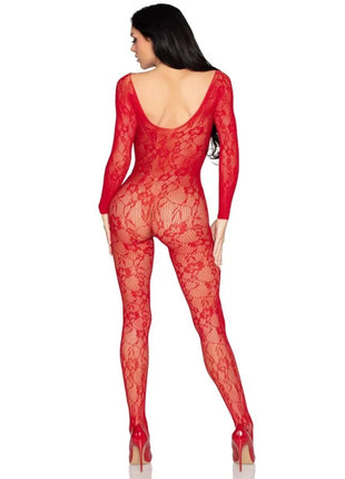 LEG AVENUE - 89366 SPITZEN-DESSOUS-BODYSTOCKING ROT - EINHEITSGRÖSSE
