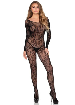 LEG AVENUE - 89366 SPITZEN-DESSOUS-BODYSTOCKING SCHWARZ - EINHEITSGRÖSSE