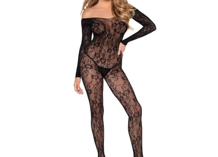 LEG AVENUE - 89366 SPITZEN-DESSOUS-BODYSTOCKING SCHWARZ - EINHEITSGRÖSSE