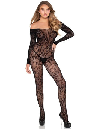 LEG AVENUE - 89366 SPITZEN-DESSOUS-BODYSTOCKING SCHWARZ - EINHEITSGRÖSSE