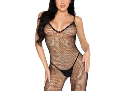 LEG AVENUE - 89375 SCHRITTLOSER NETZBODY SCHWARZ - EINHEITSGRÖSSE