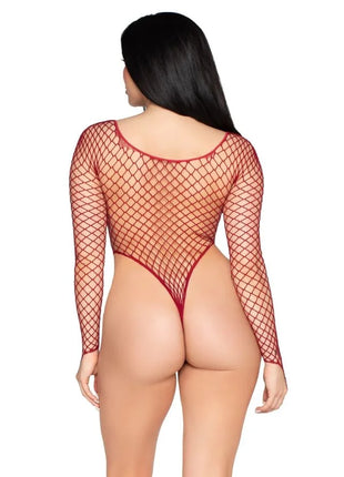 LEG AVENUE - 89377 HOCHGESCHNITTENER INDUSTRIELLER NETZBody ROT - EINHEITSGRÖSSE