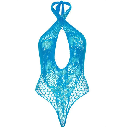 LEG AVENUE - BODY MIT SPITZE BLAU - Bodys