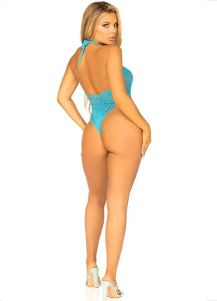 LEG AVENUE - BODY MIT SPITZE BLAU - Bodys