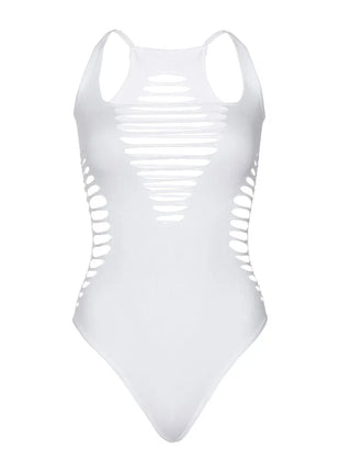 LEG AVENUE - BODY TANGA RACERBACK SCHWARZ - Bodys