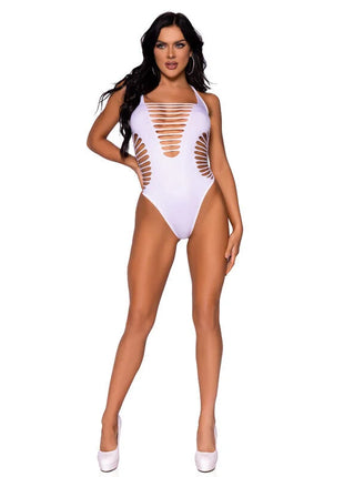 LEG AVENUE - BODY TANGA RACERBACK SCHWARZ - Bodys