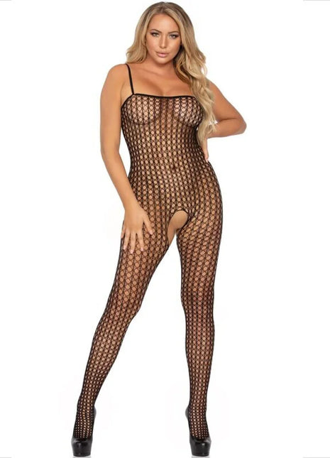 LEG AVENUE - BODYSTOCKING CROCHET SCHWARZ - Bodystocking