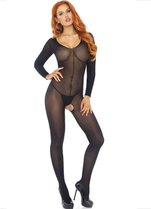 LEG AVENUE - BODYSTOCKING LANGARM SCHWARZ - Bodystocking