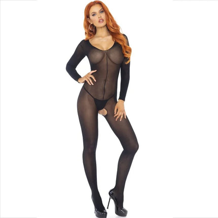 LEG AVENUE - BODYSTOCKING LANGARM SCHWARZ - Bodystocking