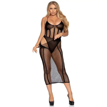LEG AVENUE - BODYSUIT UND ROCK SET EINE GRÖSSE - Bodystocking