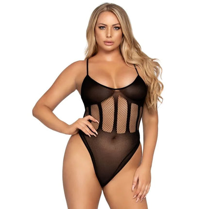 LEG AVENUE - BODYSUIT UND ROCK SET EINE GRÖSSE - Bodystocking