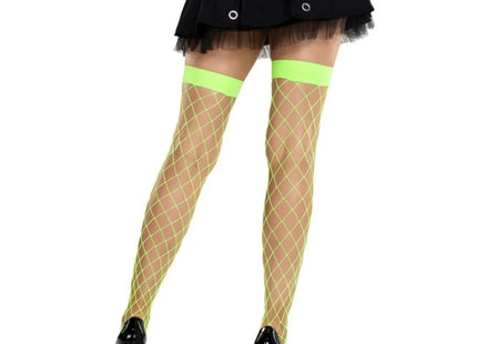 LEG AVENUE - BREITE NETZSTRUMPFHOSEN NEONGRÜN - Strumpfhose