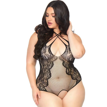 LEG AVENUE - CROTHLESS TEDDY 1X-2X - Bodys