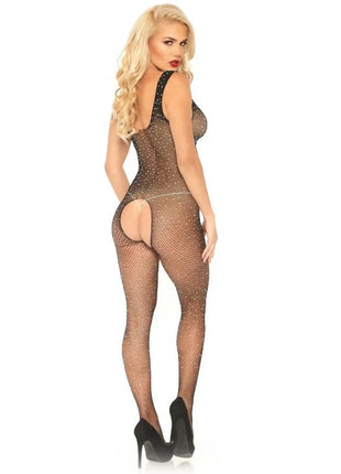 LEG AVENUE - FISHNET TANK BODYSTOCKING EINE GRÖSSE - Bodystocking