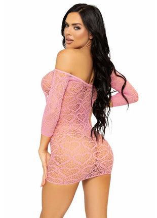LEG AVENUE - HEART NET MINIKLEID EINE GRÖSSE - ROT