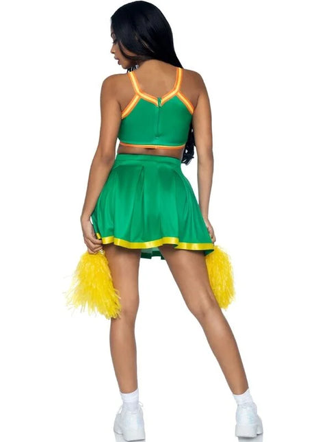 LEG AVENUE - KOSTÜM CHEERLEADER GRÜN M/L