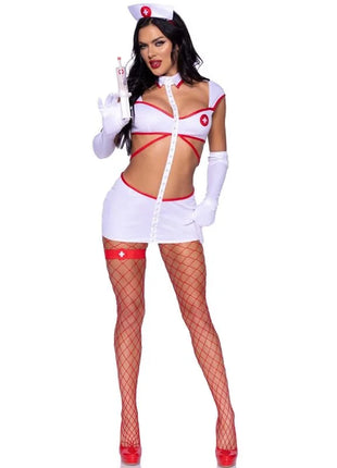 LEG AVENUE - KOSTÜM SEXY KRANKENPFLEGERIN WEISS M