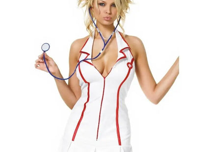 LEG AVENUE - KOSTÜME - KLEID FÜR KRANKENSCHWESTER 3-TEILIGES SET GRÖSSE S/M - Kostüme