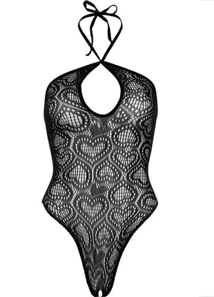 LEG AVENUE - NAHTLOSER NECKHOLDER-KÖRPER IN SCHWARZ - Bodys