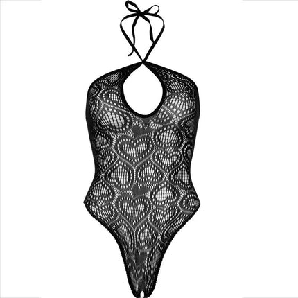LEG AVENUE - NAHTLOSER NECKHOLDER-KÖRPER IN SCHWARZ - Bodys
