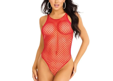 LEG AVENUE - NET SNAP CROTCH TANK BODYSUIT EINHEITSGRÖSSE - Bodys