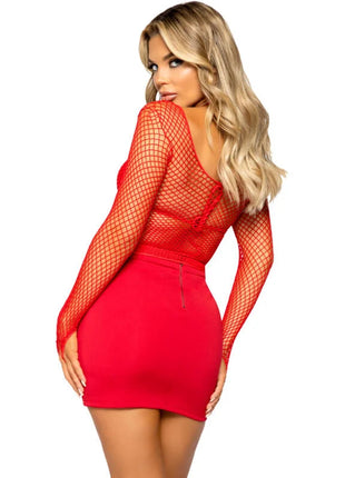 LEG AVENUE - NETZ LANGARM T-SHIRT - Oberteil