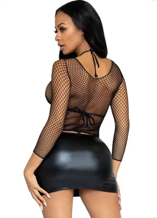 LEG AVENUE - NETZ LANGARM T-SHIRT - Oberteil