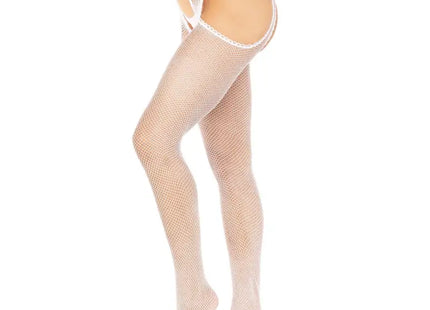 LEG AVENUE - NETZSTRÜMPFE WEIß - Strumpfhose