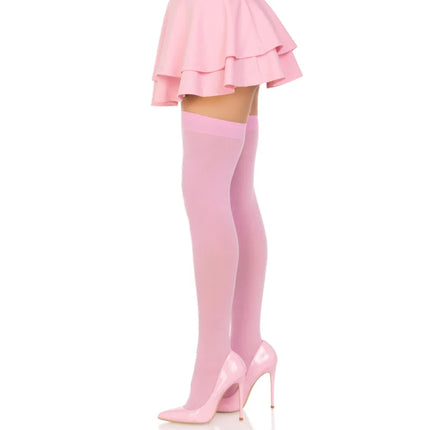 LEG AVENUE - NYLON-OBERTEILHÖHE ROSA - Halterlose Strümpfe