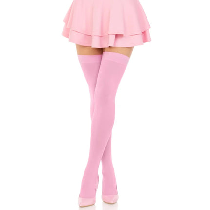 LEG AVENUE - NYLON-OBERTEILHÖHE ROSA - Halterlose Strümpfe