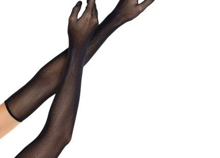 LEG AVENUE - OPERA LANGE NETZHANDSCHUHE SCHWARZ