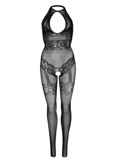 LEG AVENUE - SEAMLESS FISHNET BODYSTOCKING EINE GRÖSSE - SCHWARZ - ONE SIZE - Bodystocking