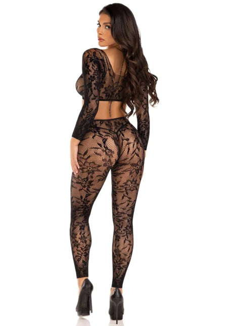 LEG AVENUE - SET AUS KURZEM OBERTEIL UND STRUMPFHOSE - BH & Slip
