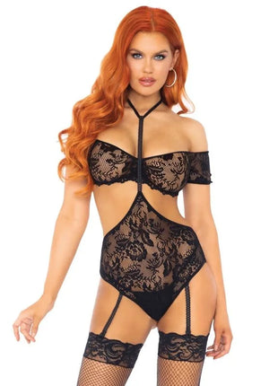 LEG AVENUE - SET ZWEITEILIG TOP & TEDDY S/M - Sexy Dessous-Set