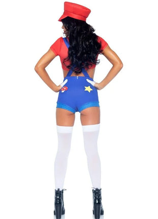 LEG AVENUE - SEXY KOSTÜM MARIO BROS ROT/BLAU M