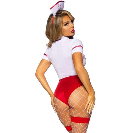 LEG AVENUE - SEXY KRANKENSCHWESTERKOSTÜM ROT/WEISS M