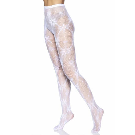 LEG AVENUE - SNOWFLAKE NETZSTRUMPFHOSE EINE GRÖSSE - Strumpfhose