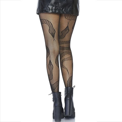 LEG AVENUE - STRÜMPFE NET SNAKES SCHWARZ - Strumpfhose