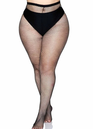 LEG AVENUE - STRUMPFHOSE MIT RÜCKENNAHT - SCHWARZ ÜBERGRÖSSE - Strumpfhose