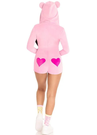 LEG AVENUE - TEDDYBÄR-SAMT-BODYS ROSA S
