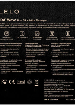 LELO - IDA WAVE COUPLES MASSAGER SCHWARZ - Paar-Vibrator