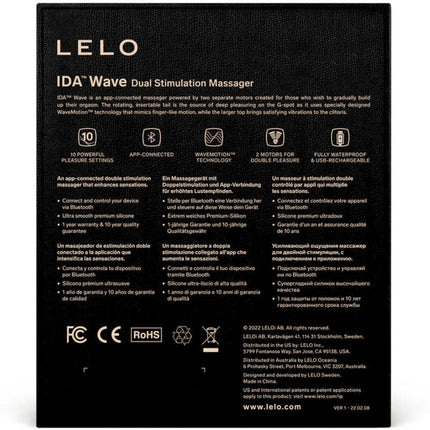 LELO - IDA WAVE COUPLES MASSAGER SCHWARZ - Paar-Vibrator