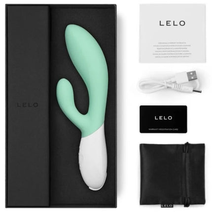 LELO - INA 3 GREEN RABBIT VIBRATOR LUXUS-ALGEN - Rabbit-Vibratoren